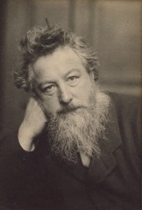 Portrett av William Morris 1834-1896.
