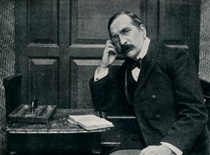 Portrett av avdøde Mr. Gleeson White, c1898 av Frederick Hollyer