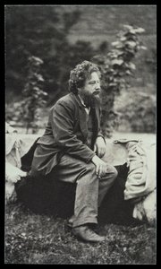 Portrettfotografi av William Morris (1834-96) av Frederick Hollyer (1837-1933) (sepiafoto) av Frederick Hollyer