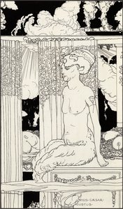 Faunen til gullet Tiberius, ca. 1910 av Frederick Ilbery Lynch