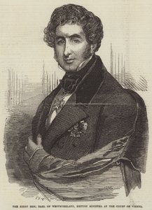 The Right Honourable Earl of Westmorland, britisk minister ved domstolen i Wien av Frederick John Skill
