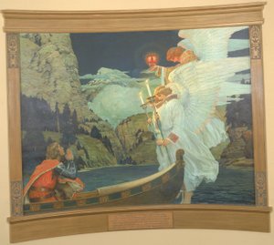 Ridderen av den hellige gral, ca. 1912.