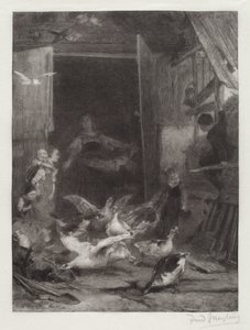 Uten tittel (gårdsscene) av Frederick Juengling