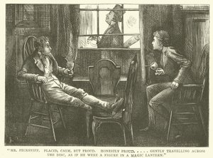 Illustrasjon for Martin Chuzzlewit av Frederick L. Bernard