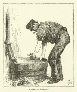 Vasker potetene hans av Frederick L. Bernard