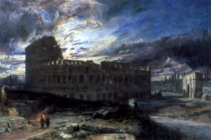 Colosseum i Roma ved Moonlight, 1859