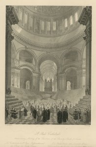 Jubileumsmøte for Children of the Charity Schools of London av Frederick Mackenzie