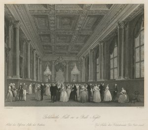 Goldsmiths Hall på ballkveld av Frederick Mackenzie