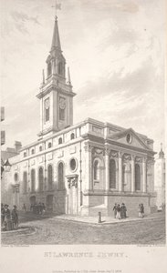 St. Lawrence Jewry, gravering av T. Turnbull