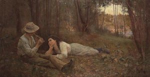 Fløytespilleren av Frederick McCubbin