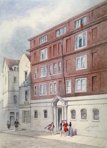 Residence of Titus Oates, Oat Lane, City of London, 1845.