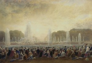 Fontenene i Versailles (wc) av Frederick Nash