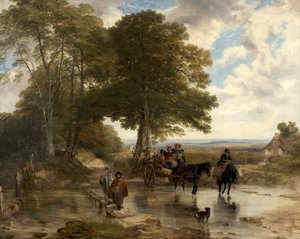 Market Cart at a Brook, 1845