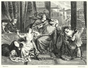 The Death of Foscari (gravering) av Frederick Richard Pickersgill