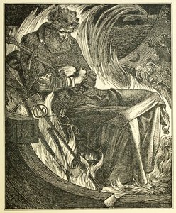 Death of King Warwulf, pub. 1915 gravering, 1915.