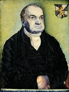 Portrett av William Williams, ca. 1828 (akvarell på elfenben) (par til 367110) av Frederick Tatham