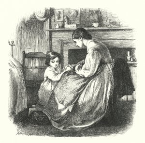 Et barn i bønn av Frederick Walker