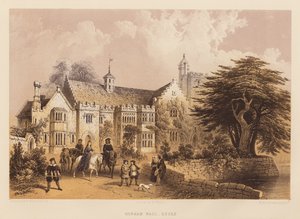 Horham Hall, Essex (akvatint) av Frederick William Fairholt