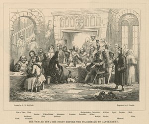Tabard Inn, kvelden før pilegrimsreisen til Canterbury