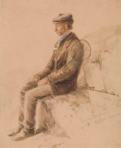 Man with a Gaff, 13. juni 1851 av Frederick William Hulme