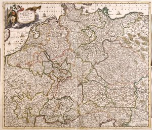 Kart over Tyskland (radering av Frederick de Wit
