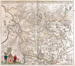 Kart over Transylvania-provinsen (Romania) (radering