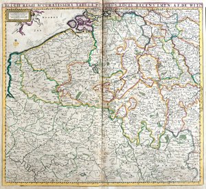 Kart over kongeriket Nederland (radering av Frederick de Wit