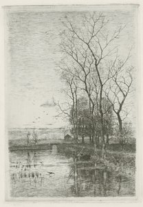 Den lille broen av Fredericus Jacobus van Rossum du Chattel (signed by artist)