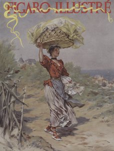I Biarritz. Omslag til Le Figaro Illustre, mars 1895 av Frederik Hendrik Kaemmerer