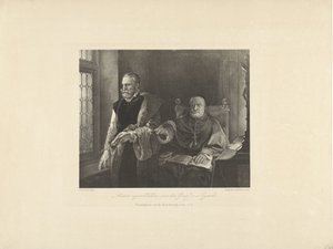 De siste øyeblikkene til Egmond i hans celle, 1568 Siste øyeblikk av greven av Egmond (tittel på objekt) av Frederik Hendrik Weissenbruch (possibly)