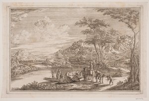 En fergehavn i et fjellområde