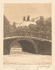 Heerengracht ved Reguliersgracht, Amsterdam (original tittel på objekt) av Frederik van der Harst (signed by artist)