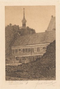 Gamle voller, Maastricht (original tittel på objekt) av Frederik van der Harst (signed by artist)