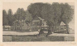 Polderhuis (original tittel på objekt) av Frederik van der Harst (signed by artist)
