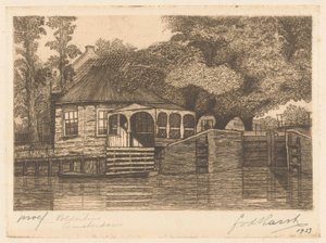 Polderhuis (original tittel på objekt) av Frederik van der Harst (signed by artist)