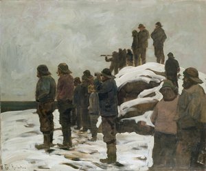 Fiskere (olje på lerret)