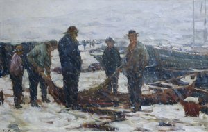 Fishermen, ca. 1900 (olje på lerret)