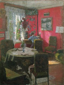 Interiør (olje på lerret)