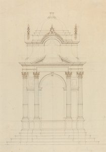Design for en Baldaquin av French 18th Century
