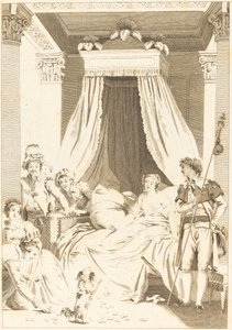 Den lille hunden av French 18th Century