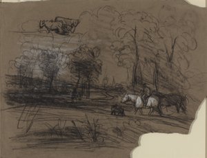 Rytter på landsbygda av French 19th Century