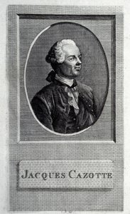 Portrett av forfatteren Jacques Cazotte 1720-1792