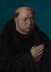 Portrett av en munk i bønn. av French Painter
