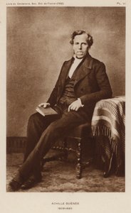 Achhille Guenee , fransk entomolog (s/hvitt bilde) av French Photographer
