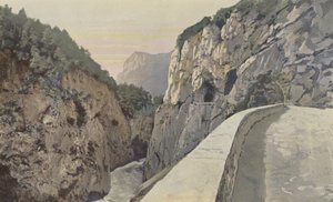 Aime, Isère Gorge, veien fra Moutiers til Aosta av French Photographer