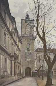 Aix, rådhuset og klokketårnet av French Photographer