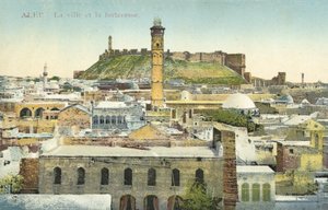 Aleppo, Syria, byen og festningen av French Photographer