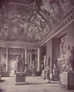 Another View of the Room of the Seasons (s/hvitt bilde) av French Photographer
