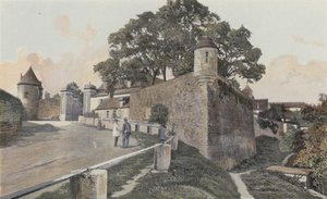 Avallon, gamle festningsverk av French Photographer