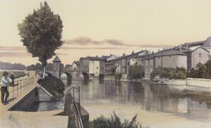 Bar-le-Duc, Notre-Dame-broen, på Ornain av French Photographer